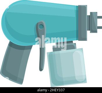 Car painter icon cartoon vector. Spray gun. Paint sprayer Stock Vector