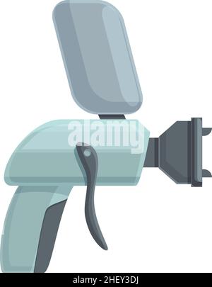 Coating sprayer icon cartoon vector. Paint gun. Air painter Stock ...