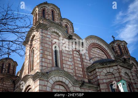 Serbia: View of St. Mark Orthodox Church in Belgrade Stock Photo