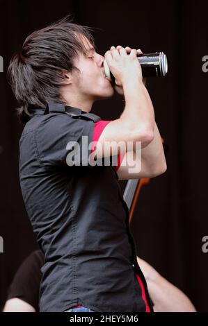 Jamie Cullum, V2004, Hylands Park, Chelmsford, Essex, Britain - 22 August 2004 Stock Photo