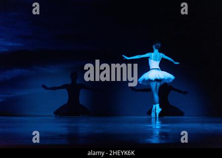 Dance performance at the Bashkir State Opera and Ballet Theater in Ufa, Russia. Stock Photo