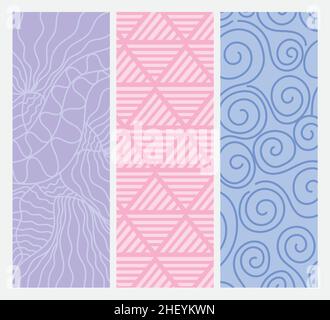 textures and three colors Stock Vector