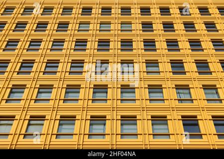 Central St Giles - modern mixed-use development exterior detail, designed by Italian architect Renzo Piano in London UK. Stock Photo