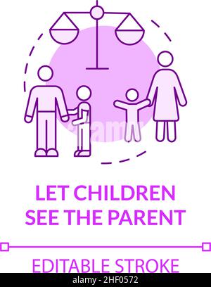Let children see parent concept icon Stock Vector Image & Art - Alamy