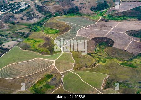 aerial of hilly landscape in Macuca, Brazil Stock Photo - Alamy