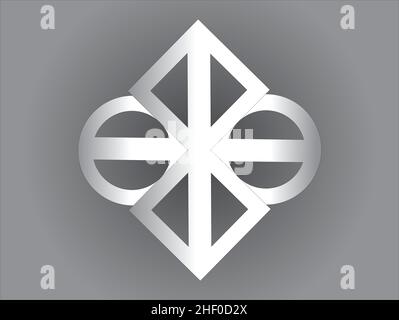 The graphics were created as a result of rectangle transformations in the graphics program. Scaling, rotation, and tonal transitions were applied. Stock Vector