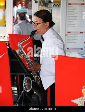 Ceremony of the Keys, Casemates Square, Gibraltar Stock Photo