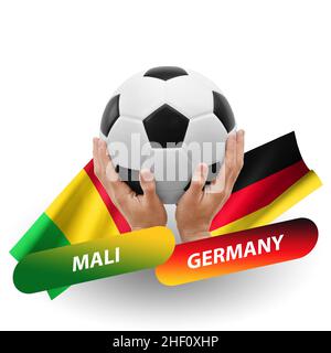 Soccer football competition match, national teams mali vs germany Stock Photo