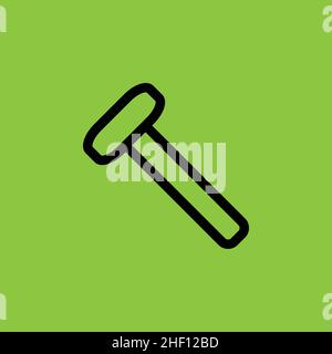 Blacksmith hammer icon isolated Stock Vector
