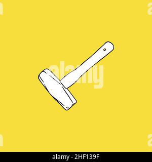 Hammer Icon, Construction Concept. Stock Vector