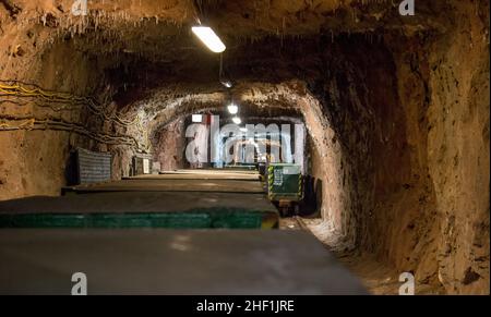 A part of salt mine in the middle of Poland Stock Photo