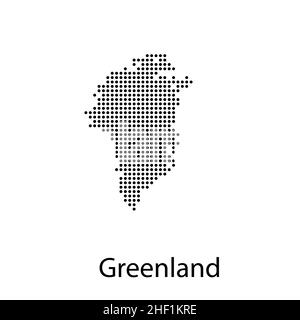 vector map of greenland vector illustration Stock Vector