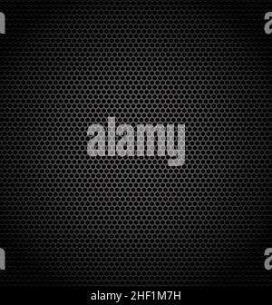 black metal speaker mesh grille background texture vector Stock Vector