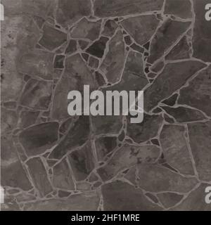 realistic stone or irregular slate wall background vector illustration Stock Vector