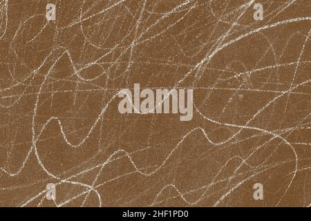 Brown painted old concrete wall surface with white scratches for background Stock Photo