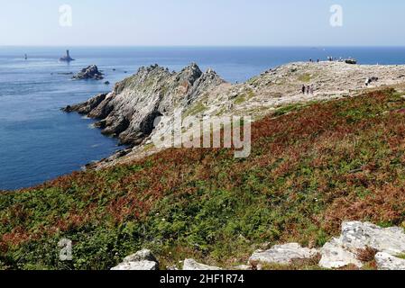 Pointe du Raz, Plogoff, Finistere, Bretagne, France, Europe Stock Photo