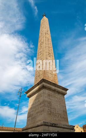 Rome - The obelisk in front of Basilica San Giovanni in Laterano. Stock Photo