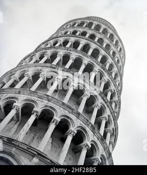 The Leaning Tower of Pisa, 1950s Stock Photo - Alamy