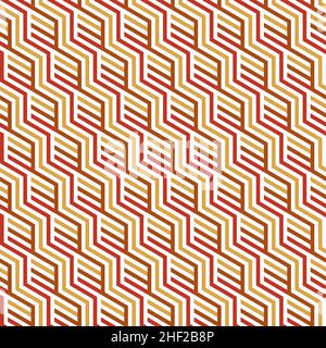Elegant trendy vector seamless geometric pattern design. All over design ornamental repeat texture abstract background of hexagons for textile Stock Vector