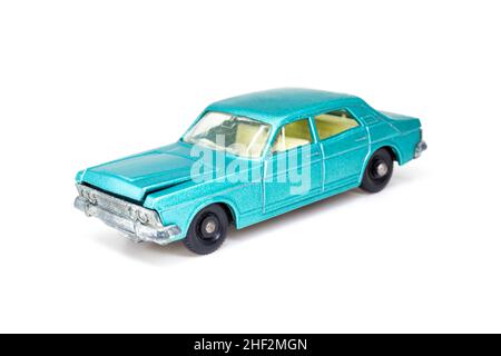 Lesney Products Matchbox model toy car 1-75 series no. 53 Ford Zodiac MkIV Stock Photo