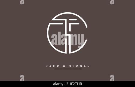 TC,CT Abstract Letters Logo monogram Stock Vector