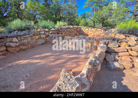 The Tusayan Ruins at the Grand Canyon National Park. The ruins are from the Pueblo Indians and is around 800 years old. The ruins are managed by the N