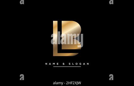 Modern abstract letter LB, BL logo design. Minimal LB, BL initial based icon vector Stock Vector