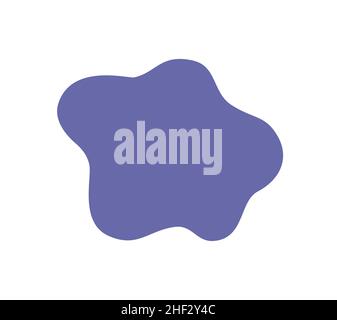 Liquid irregular blob shape very peri color vector element for banner Stock Vector