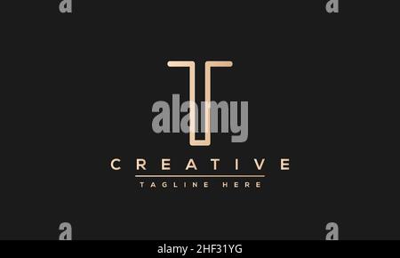 Modern creative T Logo Design and template. T TT icon initials based Monogram and Letters in vector Stock Vector