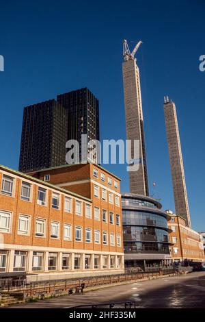 Towers at East Croydon, Surrey, UK Stock Photo