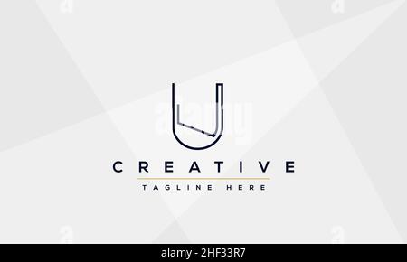 Modern creative letter U Logo Design. U UU icon initials based Monogram and Letters in vector Stock Vector
