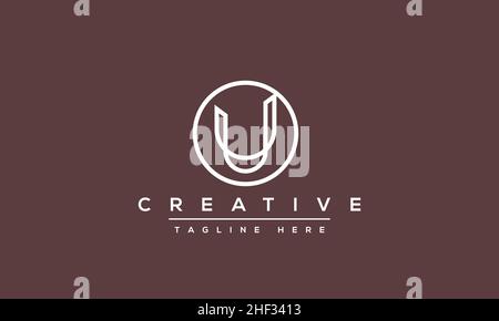 Modern creative letter U Logo Design. U UU icon initials based Monogram and Letters in vector Stock Vector