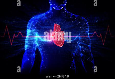 Medical Technology. Cardiology. Innovation In Science. Human Heart ...