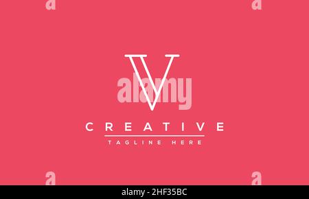 Modern creative V Logo Design and template. V VV icon initials based Monogram and Letters in vector Stock Vector