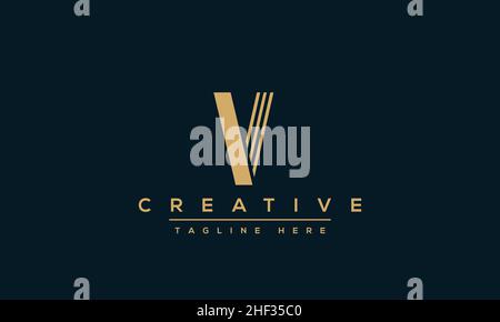 Modern creative V Logo Design and template. V VV icon initials based Monogram and Letters in vector Stock Vector