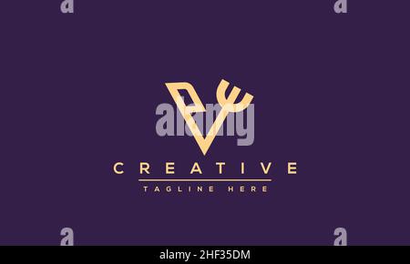 Modern creative V Logo Design and template. V VV icon initials based Monogram and Letters in vector Stock Vector