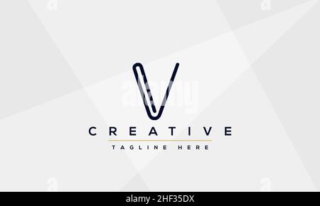 Modern creative V Logo Design and template. V VV icon initials based Monogram and Letters in vector Stock Vector