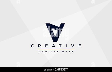 Modern creative V Logo Design and template. V VV icon initials based Monogram and Letters in vector Stock Vector