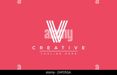 Modern creative V Logo Design and template. V VV icon initials based Monogram and Letters in vector Stock Vector