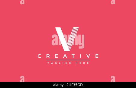 Modern creative V Logo Design and template. V VV icon initials based Monogram and Letters in vector Stock Vector