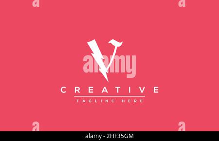 Modern creative V Logo Design and template. V VV icon initials based Monogram and Letters in vector Stock Vector