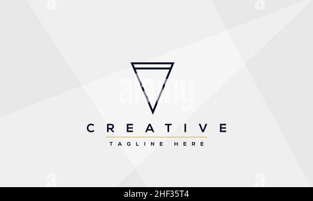 Modern creative V Logo Design and template. V VV icon initials based Monogram and Letters in vector Stock Vector