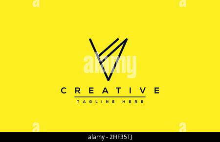 Modern creative V Logo Design and template. V VV icon initials based Monogram and Letters in vector Stock Vector