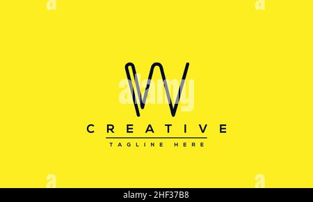 W letter logo Design Modern Monogram Icon. W WW initials based Template and Letters in vector Stock Vector