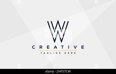 W letter logo Design Modern Monogram Icon. W WW initials based Template and Letters in vector Stock Vector