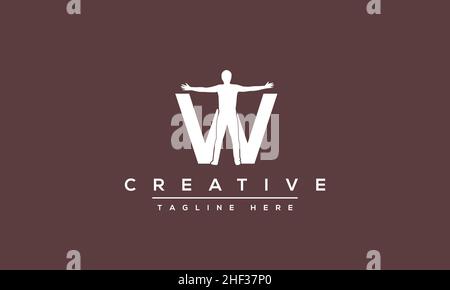 W letter logo Design Modern Monogram Icon. W WW initials based Template and Letters in vector Stock Vector