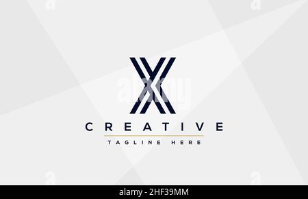 X letter logo Design Modern Monogram Icon. X XX initials based Template and Letters in vector Stock Vector