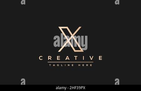 X letter logo Design Modern Monogram Icon. X XX initials based Template and Letters in vector Stock Vector