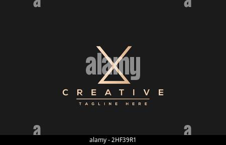 X letter logo Design Modern Monogram Icon. X XX initials based Template and Letters in vector Stock Vector