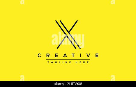 X letter logo Design Modern Monogram Icon. X XX initials based Template and Letters in vector Stock Vector